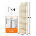 thumbnail image 3 of JARLINK 2 Pack Toy Stuffed Animal Storage, Over The Door Organizer W/Clear View Windows, 44lb Load, Baby Toy Storage Organizer for Nursery, Kid Bedroom, Newborn Baby Essentials (Beige), 3 of 9