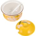 thumbnail image 1 of 1 Set of Ceramic Seasoning Jar Condiment Pots with Spoons Sugar Bowls Salt Container Farmhouse Kitchen Decor Yellow Cutlery Tray, 1 of 5