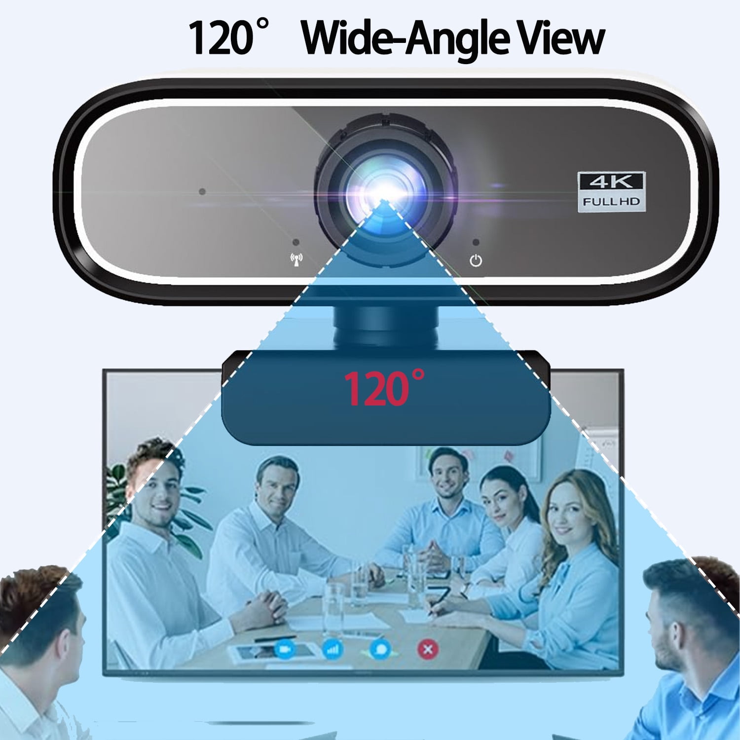 UHD 4K USB Webcam, New Upgraded Model with 120° Wide-Angle Lens and Manual . This -and-play computer peripheral