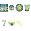 Pokemon Party Supplies Party Pack For 16 With Silver #7 Balloon