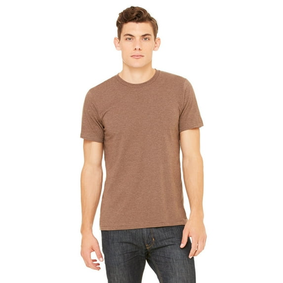 The Bella + Canvas Unisex Jersey Short Sleeve T-Shirt - HEATHER BROWN - 4XL