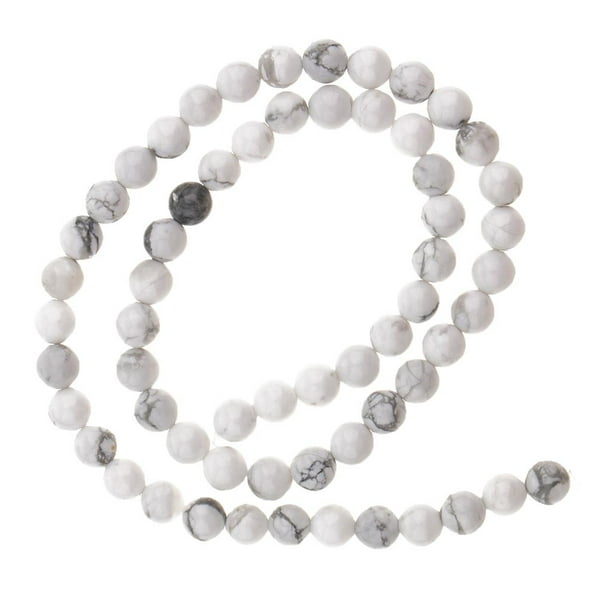 Sueltas de Preciosa de Blanca Natural para La Fabricación de La Joyería de DIY Los 6MM