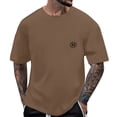 thumbnail image 1 of Camiseta informal de alta elasticidad para hombre: tejido transpirable de secado rápido para el verano, con corte recto y diseño moderno., 1 of 8