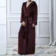 thumbnail image 5 of Viikei Robes for Men,Viikei Mens Robes,Warm Soft Plush Mens Robe with Hood,Plus Size Plus Thick Robe for Men with Side Pocket and Belt,Bathrobes for Men Gifts, 5 of 7