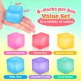 thumbnail image 4 of Pack de 6 juguetes antiestrés ZaxiDeel, cubos squishy de gel, 4 of 6