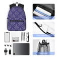 thumbnail image 6 of Haiem Lavender Flowers Lightweight Backpack for School, Classic Basic Water Resistant Casual Daypack for Travel with Bottle Side Pockets, 6 of 8