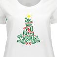 thumbnail image 4 of Inktastic We Wish You A Merry Christmas Women's Plus Size T-Shirt, 4 of 5