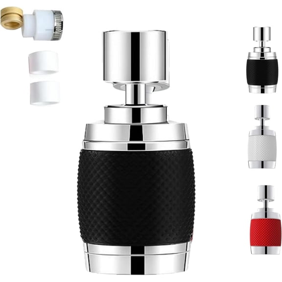 360° Rotation Kitchen Faucet Nozzle Extender - High Pressure Water Saver with Filter, 3 Spray Modes (Bubble/Booster/Splash Proof), Universal Swivel Accessory for Kitchen Sink Bathroom