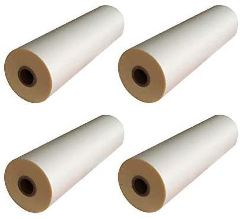INTBUYING 4 Roll 12.5" X656' (0.32x200M) Matt Satin Roll Thermal Hot Laminating Film for Paper and Photo