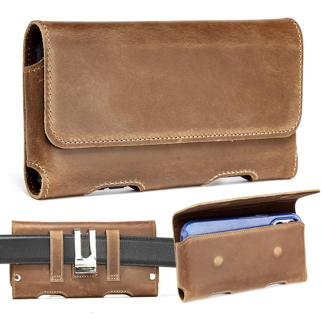 Funda de teléfono de piel Gcells para iPhone 14/15/16, Galaxy S23/S24
