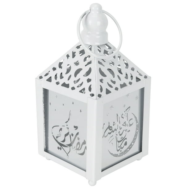 Fyydes Ramadan Artisanat, Fournitures de Fête, Lampe de Fer Pendaison LED  Ornement de Lumière pour la Décoration des Festivals de Fête à la Maison 