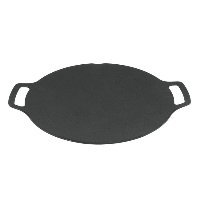 Sartén para Parrilla Coraana, Plancha Redonda Antiadherente Con Revestimiento de 6 Capas para cocina de gas, Plancha redonda para Barbacoa de Doble para acamp al aire
