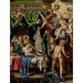 thumbnail image 3 of Wtewael, Joachim 15x18 Black Modern Framed Museum Art Print Titled - Mars and Venus Surprised by Vulcan, 3 of 5
