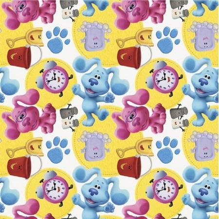 Blue's Clues Gift Wrap Paper - 1 Roll - 30 Inch X 5 Ft
