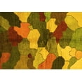 thumbnail image 1 of Ahgly Company Indoor Rectangle Abstract Yellow Modern Area Rugs, 6' x 9', 1 of 4