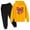 Yellow, variant on ShomPort Kids Sweatsuit Solid Color Long Sleeve Hooded Sweatshirts and Jogger Sweatpants Toddler Fall Outfits