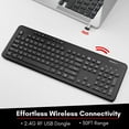 thumbnail image 2 of Macally Deluxe Full Size Wireless RF Keyboard For Windows PC, 2 of 7