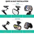thumbnail image 4 of 2 Pieces Car Rear View Mirror, Durable Car Rear View Mirror, 360 Adjustable, 4 of 5