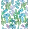 thumbnail image 3 of Floral Duvet Cover Set, Flowers Leaves Ivy Vein Like Rainbow Ombre Colored Art Print, Decorative 3 Piece Bedding Set with 2 Pillow Shams, Calking Size, Fern Green Pale Blue, by Ambesonne, 3 of 3