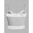 thumbnail image 2 of Top Corta Cami de Talla Grande de Encaje Rosegal  Camisetas sin mangas de talla grande, 2 of 5