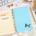 thumbnail image 3 of WHAMVOX 50Pcs Notebook Refill A5 Filler Paper Green 6-Hole Punch for Students, 3 of 8