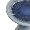thumbnail image 4 of LuxenHome Blue Waves 18-Inch Tall Ceramic Birdbath, 4 of 7