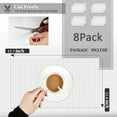 thumbnail image 2 of GoXteam 8 Pcs Refrigerator Liners, Refrigerator Mats Washable and cuttable for Refrigerator Glass Shelves, Cabinets and Drawer Cover mats Kitchen Gadgets Accessories Organization, Clear, 2 of 7