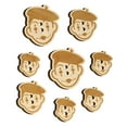 thumbnail image 1 of French Mime with Beret Wood Buttons for Crochet Knitting Sewing DIY Craft - 0.75 Inch Small (12pcs), 1 of 7