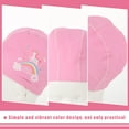 thumbnail image 3 of OULII Kids Elastic Polyester Swimming Cap Pink Unicorn Design for Children Students 1Pcs 9X7In, 3 of 7