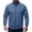 Blue, variant on Men Fleece Sweatshirts Full Zip Stand Neck Sweatshirt with Zipper Pockets Casual Long Sleeve Jackets for Men