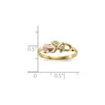 thumbnail image 5 of 10K Yellow Gold Ring Band Black Hills Diamond-cut Diamond Round, 5 of 5