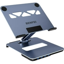 BENFEI Laptop Stand with USB C 6in1 Docking Station, HDMI 4K@60Hz, 4*USB3.0, 100W PD