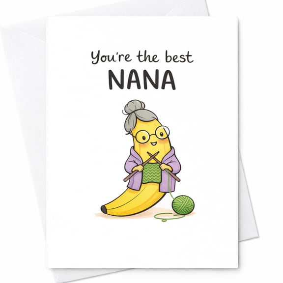 Funny Banana Nana Greeting Card For Mother's Day