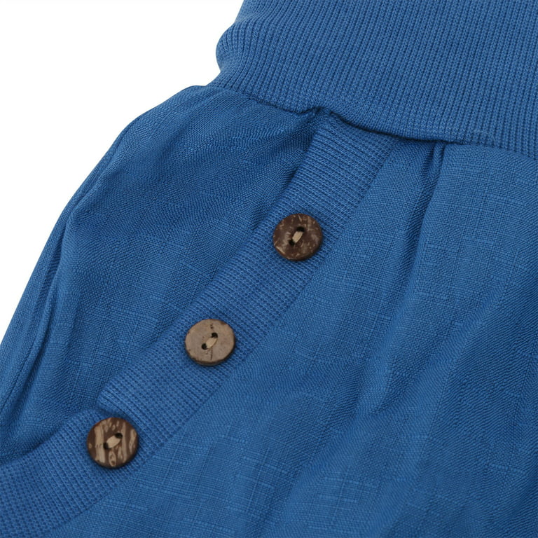 JWZUY Women's Plus Size Drawstring Cargo Capri Pant Lightweight Cotton  Linen Cropped Jogger Pants Summer Pants with Pocket 1-Blue Small