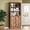 4-Brown, variant on FANRAL 75" Open Bookshelf, 24" Wide 6 Tier Storage Organizer with Adjustable Shelving, Freestanding Anti-Tipping Display Shelf for Home Office Study,Black Bookcase