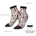 thumbnail image 6 of Pofeuu Modern Life Print 30cm Socks, Adult Running Hiking Socks for Youth and Adult, 6 of 7