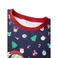 thumbnail image 6 of Hirigin Family Matching Christmas Pajamas, Baby Romper/Santa Print Long Sleeve Tops and Long Pants Sleepwear Set, 6 of 9