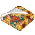thumbnail image 2 of Bingfone Diamond Bohemian Sunflower Print Flannel Fleece Blanket Throw Blanket for Bed,Sofa,Couch,Travel,Camping(40"x30" ), 2 of 8