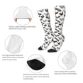 thumbnail image 6 of Fotbe Funny Chicken print Women's Men's Novelty Crew Socks Cotton Socks Knee High Socks for Walking,Running,Nurses,Pregnancy, 6 of 9