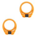 thumbnail image 4 of Soidarity Candado de bicicleta Cable de acero 4 dígitos antirrobo Scooter eléctrico montando suministros de seguridad naranja sin soporte Type1 NO1, 4 of 6