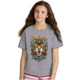 thumbnail image 4 of Stay Wild Tiger Head Rose Tattoo Crewneck T Shirts Boy Girl Teen Brisco Brands M, 4 of 6