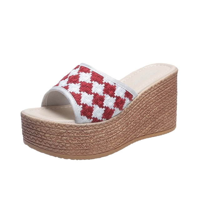 Amzcrzy Zapatos de mujer,Zapatos de mujer,Zapatillas de mujer, Sandalias de playa transpirables y sin cordones con suela gruesa y tacón bajo para mujer Sandalias Mujer Zapatillas De Casa