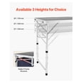 thumbnail image 2 of Camping Kitchen Table, Folding Outdoor Table, Adjustable Height, Lightweight Aluminum Cook Station with Organizer, Portable BBQ Picnic RV Travel, 2 of 7