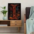 thumbnail image 5 of Gothic Raven Pumpkin Scrollwork Letter I Canvas Print, Suitable for Living Room, Bedroom, Hallway, Office, Study, 5 of 8