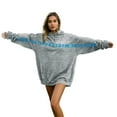 thumbnail image 1 of Chandail à Capuche Unisexe pour Couple, Design Câlin, Confortable, Sport, Tunique, Rouge TTTG, 1 of 6