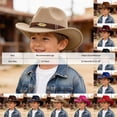 thumbnail image 3 of WXFAZCVU Cowgirl Hat Western Cowboy Hats Straw Wide with Shapeable Brim Sun Hat Going Out Size 3-8 Years, 3 of 3