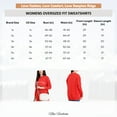thumbnail image 4 of Hampton Ridge Women’s Hoodies Long Sleeve Lightweight Pullover Hoodie Cotton Blend Fleece Ladies Hooded Sweatshirts with Kangaroo Pockets Oversized Hoodie for Women Hoodies – Orange Hoodie, 2X, 4 of 8