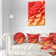 thumbnail image 3 of Designart Abstract Orange Flower and Petals - Floral Throw Pillow - 12x20, 3 of 5