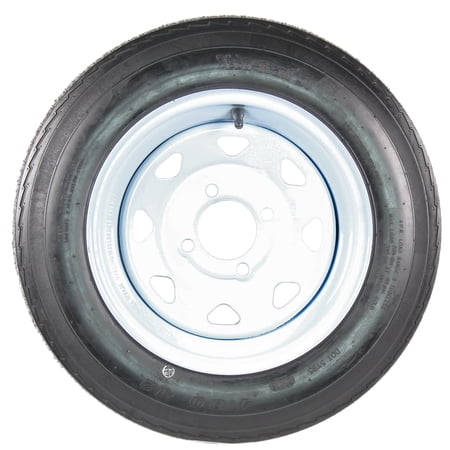 2-Pack Trailer Tire On Rim 4.80-12 12 in. Load C 4 Lug White Spoke Wheel Sansujyuku sansujyuku.com