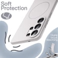 thumbnail image 5 of JETech Magnetic Silicone Case for Samsung Galaxy S26 Ultra, Compatible with MagSafe, Silky Touch (Lunar Rock), 5 of 7